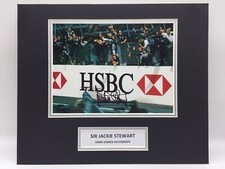 RARE Jackie Stewart F1 Signed