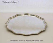 Silver Scallopped Edge Salver
