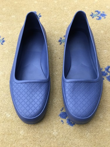 Gucci blue rubber overshoe - gucci,