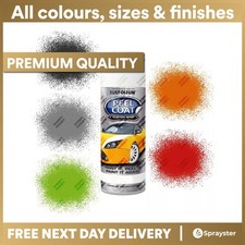 Rust-Oleum Rubberised Peel Coat Peelable Aerosol Spray Paints Matt 400ml Car