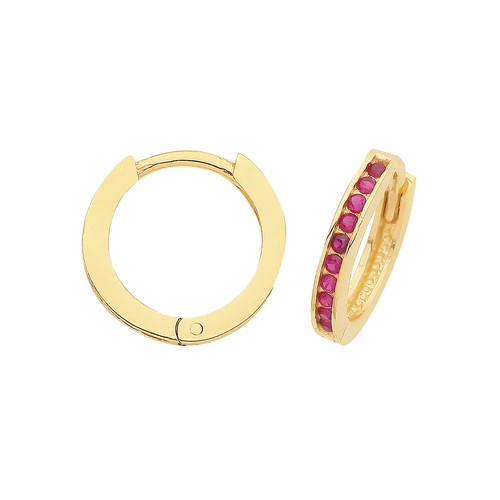 Hinged earrings 9ct - 9ct, yellow