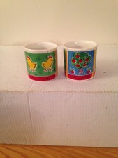 Dunoon Farmyard Egg Cups x 2 Used Ex Condition by Jane Brookshaw