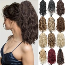 Synthetic Short Wavy Brown