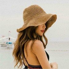 Ladies straw hat sun hat beach
