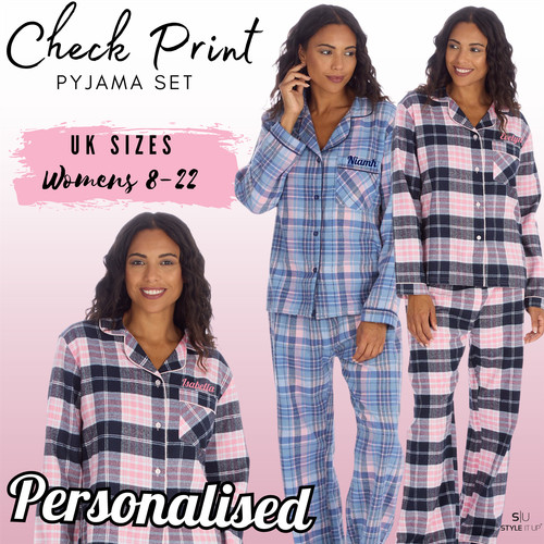 Personalised ladies check - ladies,