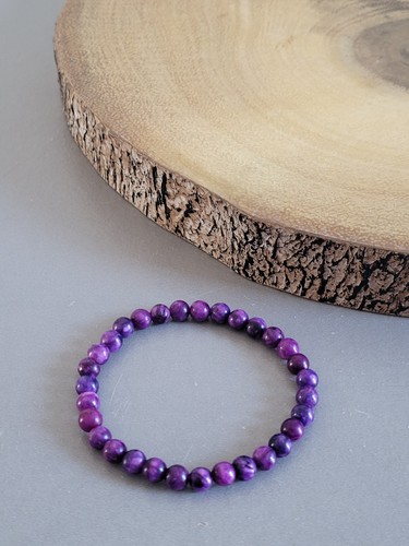 Purple sugilite bead - purple,