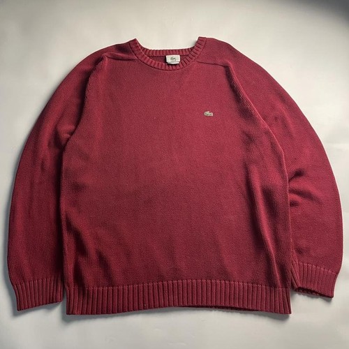 Men lacoste sweater red - sweater, cotton