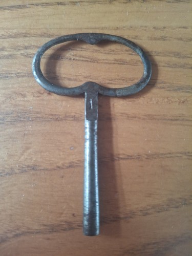 Antique clock winding - winding, key