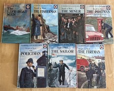 7 Vintage Ladybird Books People At Work Series 606B Policeman Postman A1