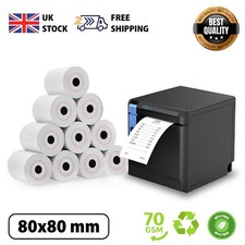 80x80 Thermal Receipt Paper Till Rolls for EPOS Printer, POS , Cash Register