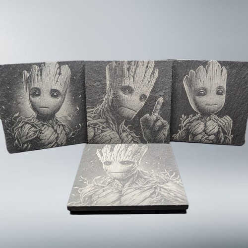 Groot marvel engraved slate - marvel,