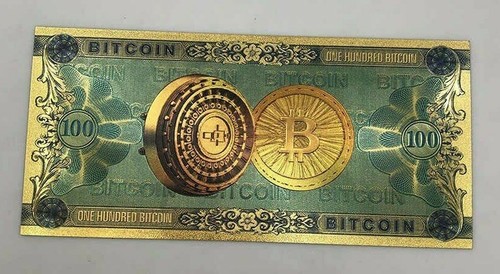 One hundred dollar bitcoin - one,