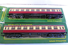 OO Gauge Replica 12053 Crimson and Cream Collett Coaches W1139 x2 Boxed.