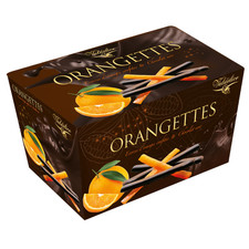 Candied Orange Peel Dipped in