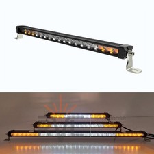 510mm 20" LED LIGHT BAR SPOT LIGHT FLOOD BEAM PATTERN AMBER STROBE LIGHTS R10