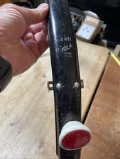 vintage bluemels mudguard. Popular Black Rear. With Reflector