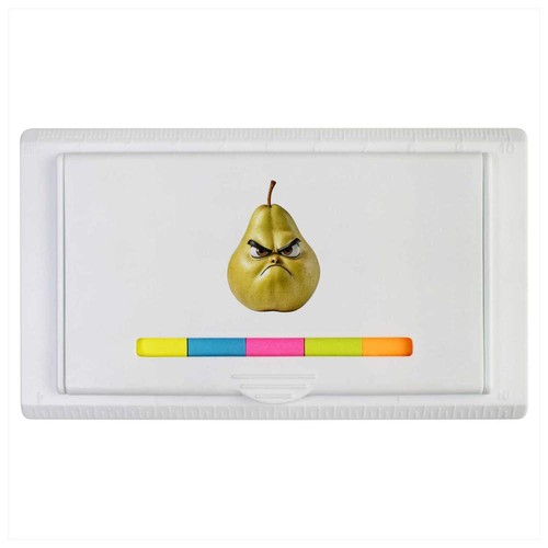 Angry pear sticky note - pear',
