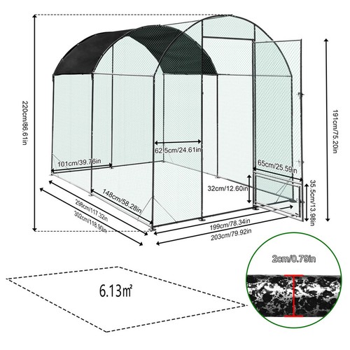 Metal chicken duck coop - chicken,