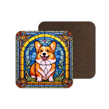 Cute Corgi Dog Puppy Stained