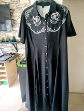 Ladies black lion print maxi dress size 22/24 new