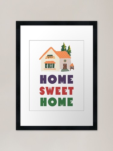 Home sweet - framed, art