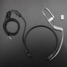 3.5mm Radiation Throat Mic Microphone Earphone PTT Adjustable
