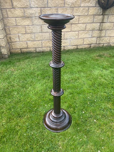 Large wooden plant stand tall - large,