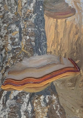 Hanging 5 oil - on, 5"