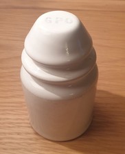 Vintage GPO Telegraph & Telephone Pole White Ceramic Insulator