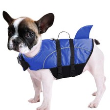 Queenmore Ripstop Dog Life Jacket Shark Life Vest Dogs Safety RRP £14
