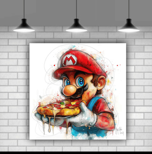 Mario pizza art home - art, décor