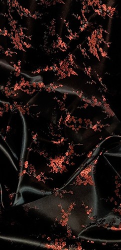 Black red blossom flower - black,