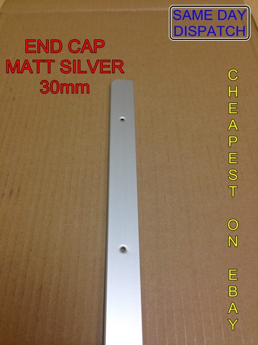 Matt silver end cap - silver,