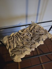 Topshop Real Leather Cream Suede Clutch Purse Large Hand Bag Evening Wedding