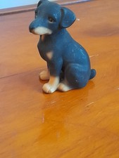 Vintage Puppy Doberman Pinscher  8cm figurine
