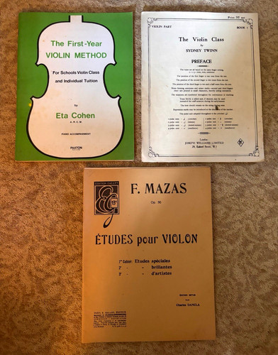 Violin method book études - book, &