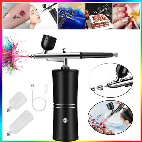 Cordless airbrush kit with - airbrush,