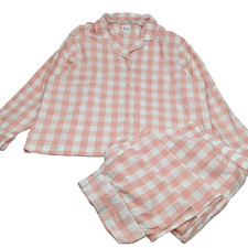 Tu Pink Pyjamas Size 18 Check