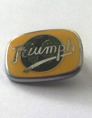 Triumph enamel lapel - enamel, pin