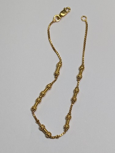 22ct gold dumbell bracelet - 22ct,