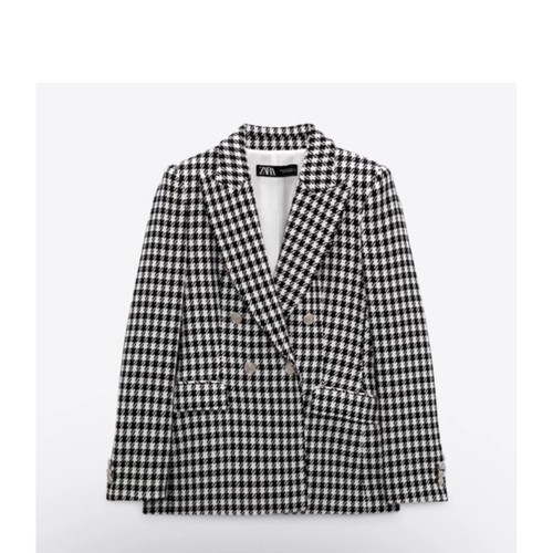 Zara houndstooth double - houndstooth,