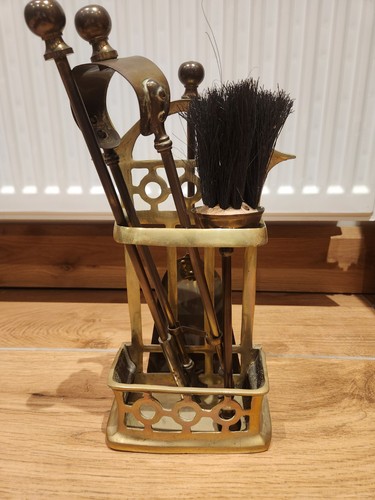 Brass fire companion - brass,