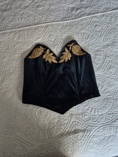 Vintage velvet corset - vintage, by