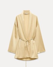 Zara Kimono Gold Tie Belt Size