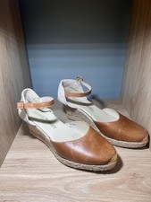 Russell and Bromley Espadrilles Sandals Coconut Women’s Wedge Shoes Size UK 6.5