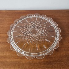 Vintage Glass Cake Stand, RCR
