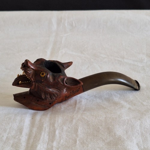 Antique carved briar - carved, smoking