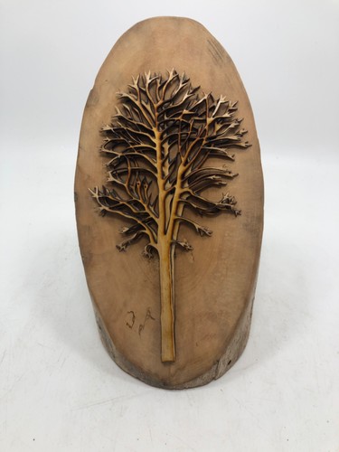 Layered tree stump decor - layered,