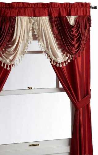 Brick red taffeta - 5, pc