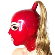 Red Latex Hood Gear with